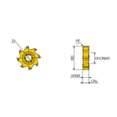 TR-F (Head) Interchangeable solid carbide heads for face milling and 90° shouldering - Big-tools Industrial Supply Tools for Metal Cutting